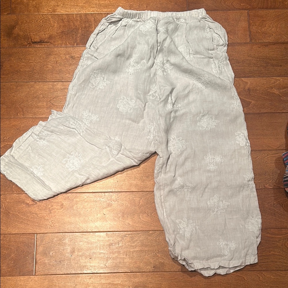 Terzo Millennio Linen Wide Leg Pants